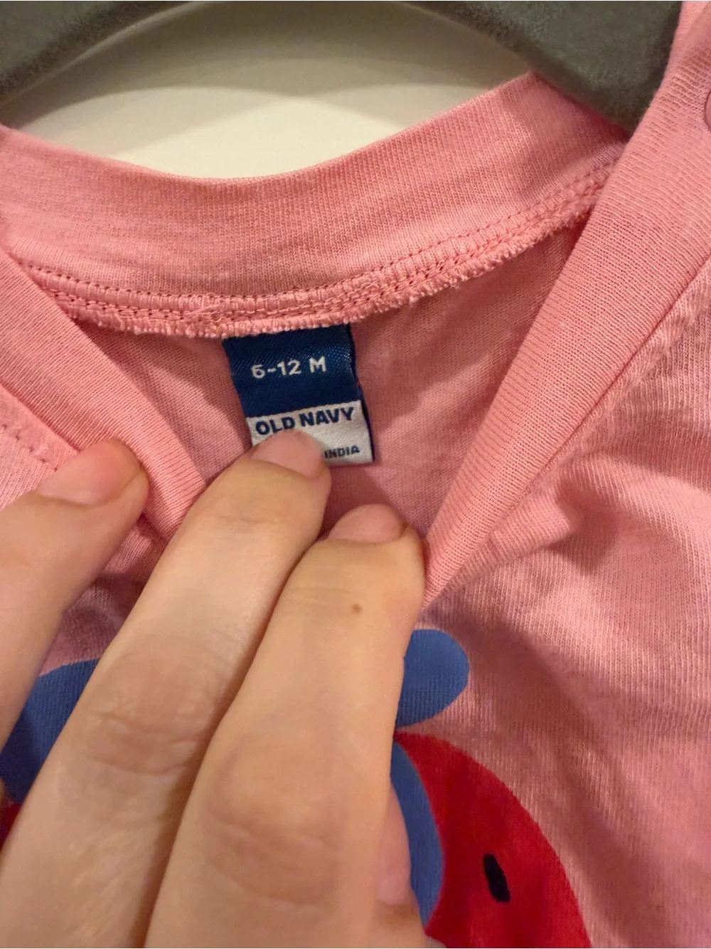 Old Navy Pink Strawberry Tee & Red Drawstring Pants with Floral White Overalls‎